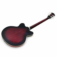 Hofner Verythin Bass - Long Scale Trans Dark Cherry All Maple with Hard Case