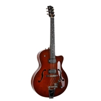 Godin 5th Ave Uptown T-Armond Havana Burst Hollow Body Electric Guitar