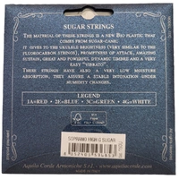 Aquila 150U Sugar Ukulele Strings - Soprano Key of C - GCEA High G , 4sets
