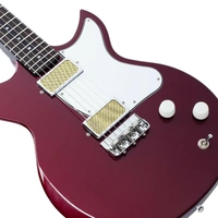Harmony Rebel Electric Guitar Burgundy Made in USA 