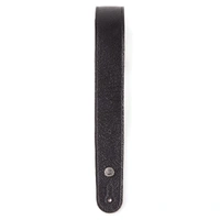 D'Addario Slim Garment Leather Guitar Strap, Black