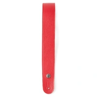 D'Addario Slim Garment Leather Guitar Strap, Red