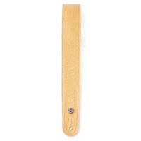 D'Addario Slim Garment Leather Guitar Strap, Yellow