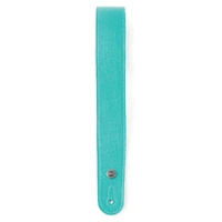 D'Addario Slim Garment Leather Guitar Strap, Teal