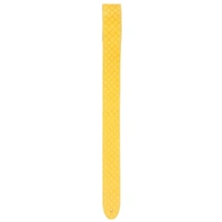 D'Addario Deluxe Leather Guitar Strap, Embossed Yellow Square Design