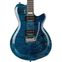 Godin LGXT Trans Blue Flame AA Electric Guitar Electric Synth/Midi Hybrid 
