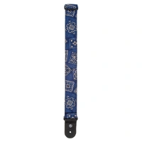 D'Addario Woven Guitar Strap, Bandana Blue