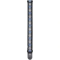 D'Addario Woven Guitar Strap, Blue Jaquard Design
