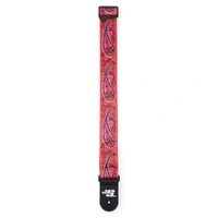 D'Addario Joe Satriani Guitar Strap, Paisley Red