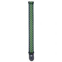 D'Addario Polypropylene Guitar Strap w/ Stripe Jacquard, Green