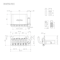 Gotoh 510TS-FE1 Steel Block  Modern Style Tremolo - Black