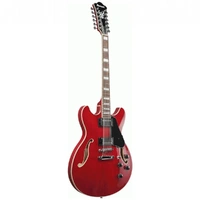 Ibanez AS7312 TCD  12-String Electric Guitar - Transparent Cherry Red