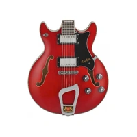 Hagstrom ALVAR Semi Hollow Electric Guitar Wild Cherry Trans