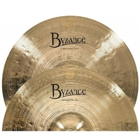 Meinl Cymbals B14MH-B Byzance 14-Inch Brilliant Medium Hi-Hat Cymbal Pair 