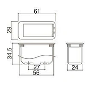 Gotoh BB-02 9 Volt Deluxe Battery Compartment - No screwholes