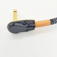 BBT Pancake Patch cable Right Angle 6 inch Gold Tip