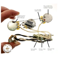 Big Bang Tone 5-way Prewired Kit for Left Hand Fender Stratocasters - 250k Pots