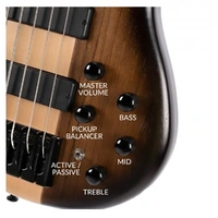 Cort C5 Plus OVMH ABB 5-String Bass - Antique Brown Burst