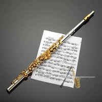 Suzuki Concertino Series Flute CCF-1 Silver Plated c/w Gold Plated Keys ex demo