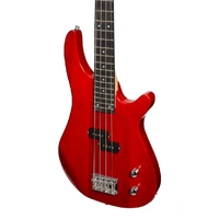 Casino '24 Series' Tune-Style Electric Bass Guitar Set (Transparent Wine Red)
