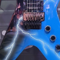  DEAN DIMEBAG DEAN FROM HELL ML - BLUE LIGHTING BOLT - ELECTRIC GUITAR