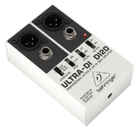 The Behringer Professional Active 2-Channel Ultra-DI DI20 DI Box/Splitter