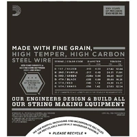 D'Addario ECG26 Chromes Flat Wound Medium Electric Guitar Strings 13 - 56