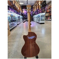 Eddy Finn EF-13-TE Acoustic / Electric Tenor Ukulele with Cutaway Spruce Top