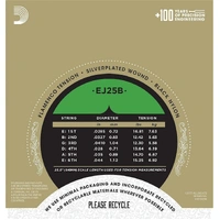 D'Addario EJ25B Pro-Arte Black Nylon Composite Flamenco Guitar Strings 
