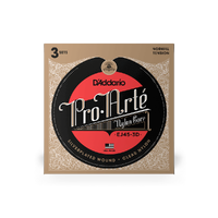 D'Addario EJ45-3D Pro-Arte Nylon Classical Guitar Strings, Normal Tension, 3 Sets