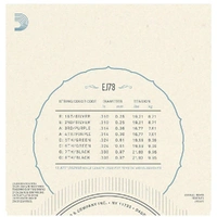 D'Addario EJ73 Phosphor Bronze Mandolin Strings, Light, 10 - 38