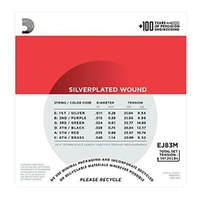 D'Addario EJ83M Gypsy Jazz Acoustic Guitar Strings Ball End Medium 11 - 45