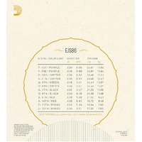 D'Addario EJS86 Bajo Sexto Stainless Steel Strings