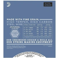 D'Addario EPS160-5 ProSteels Long Scale 5-String Bass Strings Medium  50 - 135