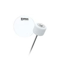 Evans EQ Single Pedal Patch, Clear Plastic