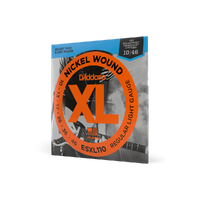 D'Addario ESXL110 Nickel Wound Electric Guitar Strings, Regular Light, Double Ball End, 10-46