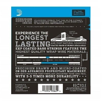 D'Addario EXP170-5 Coated 5-String Bass Guitar Strings, Light 45-130, Long Scale