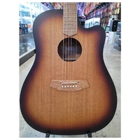 Cole Clark Fat Lady 1 Southern Silky Oak Acoustic / Electric Guitar Cutaway - Sunburst