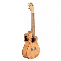 Lanikai  Flamed Maple Concert AC/EL Ukulele Fishman Pickup with Gig bag