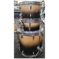 Dixon Fuse Maple 418 Series 4-Pce Drum Kit with Hardware Nat black Burst