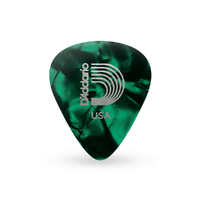 D'Addario Planet Waves Green Pearl Celluloid Guitar Picks 12 picks 1.00 mm Heavy