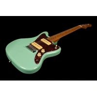 JET JJ-300 P90 Electric Guitar - Roasted Maple, Sea Foam Green