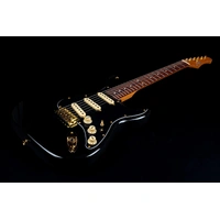 JET JS-380-BK-G Electric Guitar - Black with Gold Hardware