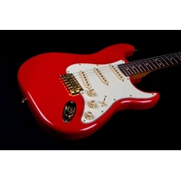 JET JS-380-RD-G Electric Guitar - Red  with Gold Hardware