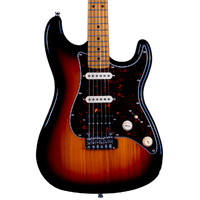 Jet JS-400-SB HSS Electric Guitar - Sunburst  - Roasted Maple Neck