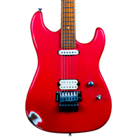 Jet JS-850-RELIC-FR Electric Guitar - Red with Locking Tremolo