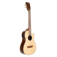 Kala Solid Spruce Top Koa Gloss Baritone Cutaway Ukulele - Acoustic / Electric