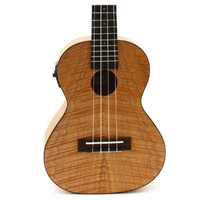 Kala KA-TEME Exotic Mahogany Tenor Acoustic / Electic Ukulele - Built-in Tuner