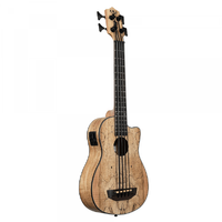 Kala UBASS-SP-MAPL-FS Spalted Maple Fretted Ubass with Bag