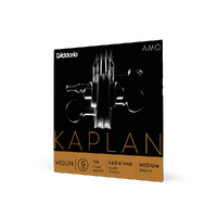 D'Addario Kaplan Amo Violin G String, 1/4 Scale, Medium Tension